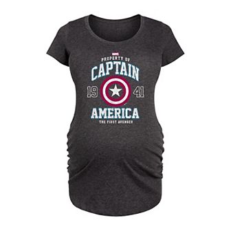 Maternity Marvel Captain America Graphic Tee