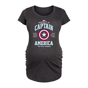 Maternity Marvel Captain America Graphic Tee