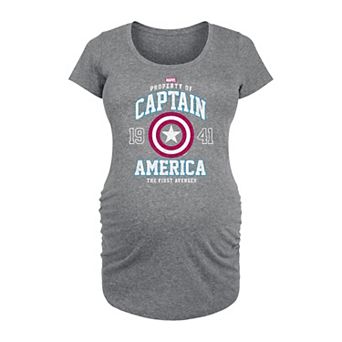 Maternity Marvel Captain America Graphic Tee
