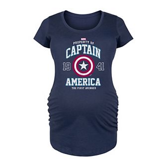 Maternity Marvel Captain America Graphic Tee