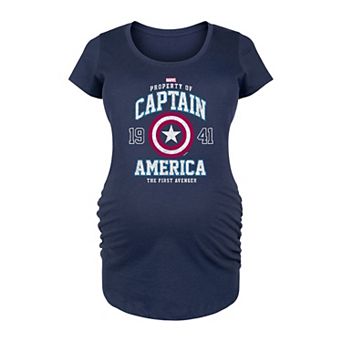 Maternity Marvel Captain America Graphic Tee