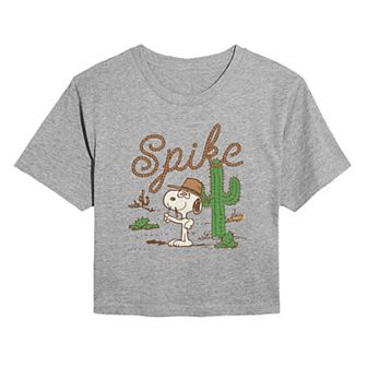 Juniors' Peanuts Spike Desert Cropped Tee