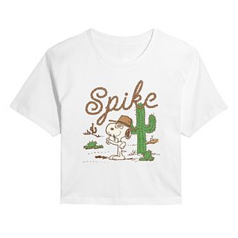 Juniors' Peanuts Spike Desert Cropped Tee