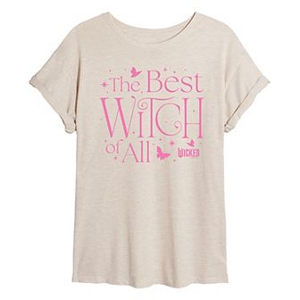 Juniors' Wicked The Best Witch Of All Oversized Tee