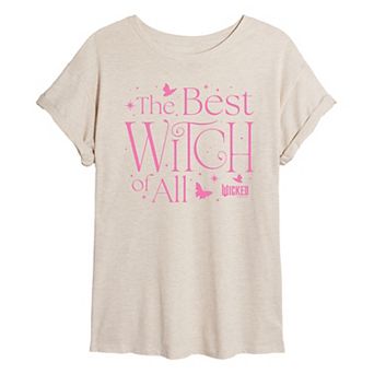 Juniors' Wicked The Best Witch Of All Oversized Tee