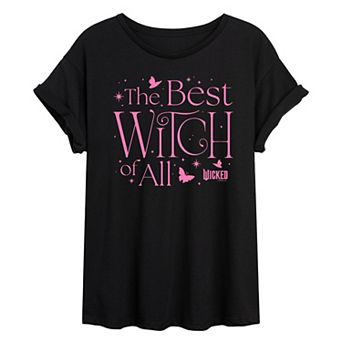 Juniors' Wicked The Best Witch Of All Oversized Tee