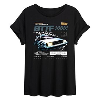 Juniors' Back To The Future Racing Oversized Tee