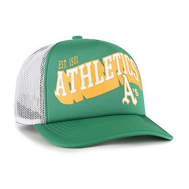 Men's '47 Green Athletics Meander Foam Trucker Snapback Hat