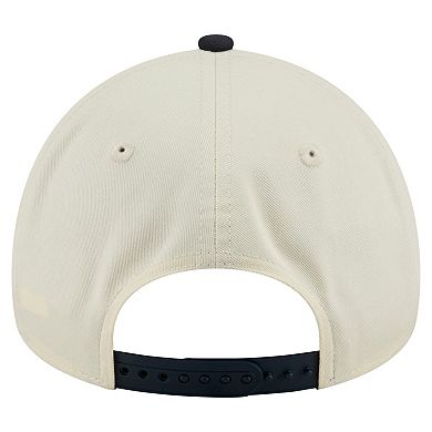 Men's New Era Cream Athletics Speckle A-Frame 9FORTY Adjustable Hat