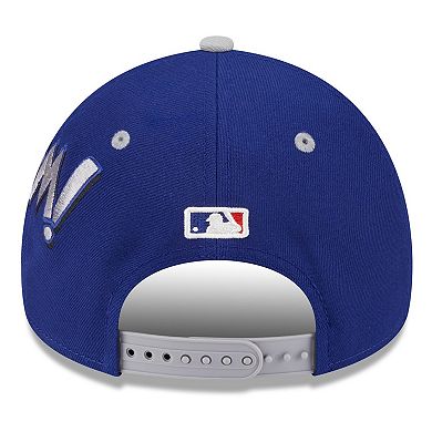 Men's New Era Royal/Gray Los Angeles Dodgers 2025 MLB Diamond Hero Edition A-Frame 9FORTY Adjustable Hat
