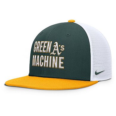 Men's Nike Green Athletics Pro Trucker Snapback Hat