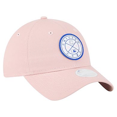 Women's New Era Pink Chicago Cubs Bloom 9TWENTY Adjustable Hat