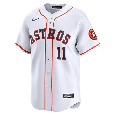 Men's Nike Cam Smith #11 White Houston Astros Home Limited Player Jersey