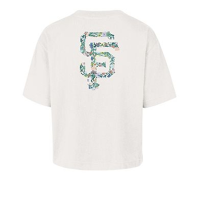 Women's '47 Natural San Francisco Giants Full Bloom Cropped T-Shirt