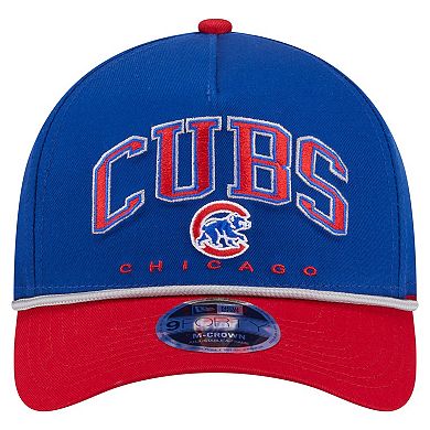 Men's New Era Royal/Red Chicago Cubs Arch 9FORTY A-Frame M-Crown Adjustable Hat