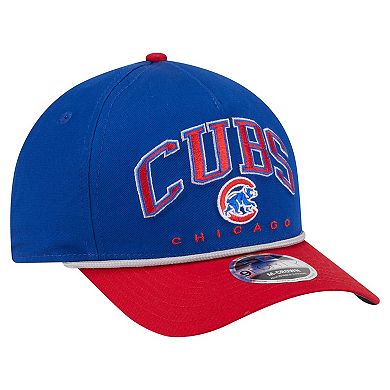 Men's New Era Royal/Red Chicago Cubs Arch 9FORTY A-Frame M-Crown Adjustable Hat