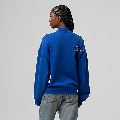 Women's Mitchell & Ness Royal Atlanta Braves Cooperstown Collection Crewneck Sweatshirt