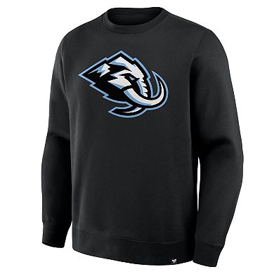 Men's Fanatics Black Utah Mammoth Primary Logo Legacy Fleece Sweatshirt