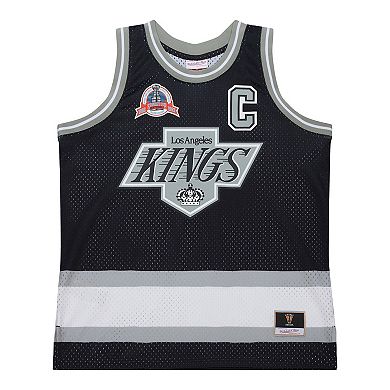 Unisex Mitchell & Ness Wayne Gretzky Black Los Angeles Kings Maxxed Out Fashion Basketball Jersey