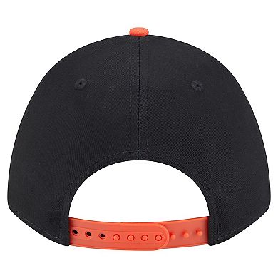 Men's New Era Black/Orange Baltimore Orioles Arch 9FORTY A-Frame M-Crown Adjustable Hat