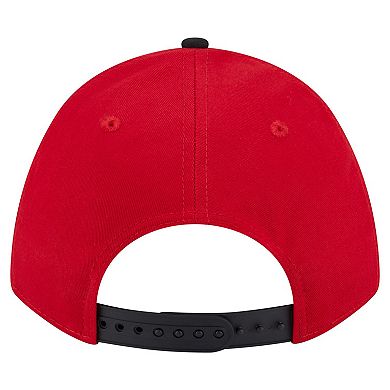 Men's New Era Red/Black Cincinnati Reds Arch 9FORTY A-Frame M-Crown Adjustable Hat