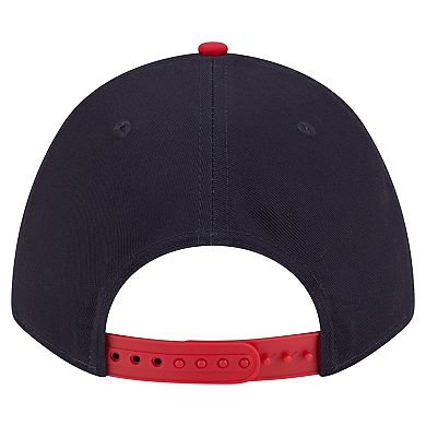 Men's New Era Navy/Red Boston Red Sox Arch 9FORTY A-Frame M-Crown Adjustable Hat