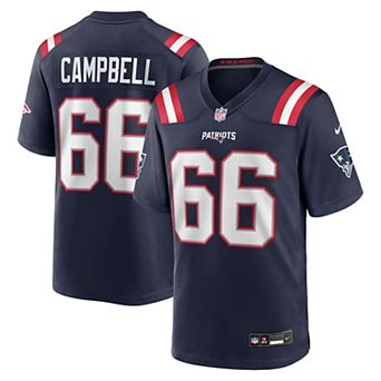 Men's Nike Will Campbell Navy New England Patriots 2025 NFL Draft First Round Pick Game Jersey