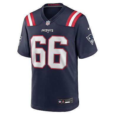 Men's Nike Will Campbell Navy New England Patriots 2025 NFL Draft First Round Pick Game Jersey