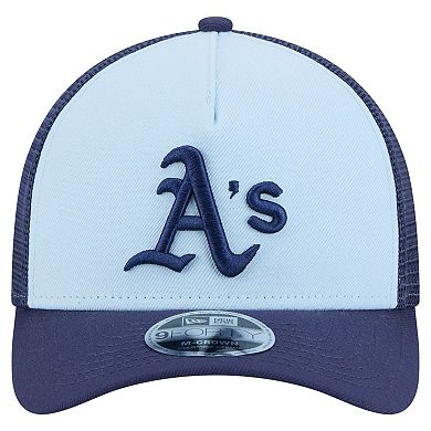 Men's New Era Light Blue/Navy Athletics 2-Tone Color Pack 9FORTY M-Crown A-Frame Adjustable Hat