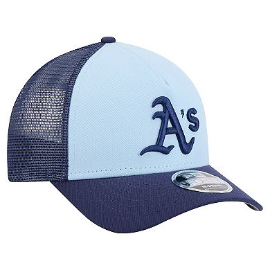Men's New Era Light Blue/Navy Athletics 2-Tone Color Pack 9FORTY M-Crown A-Frame Adjustable Hat