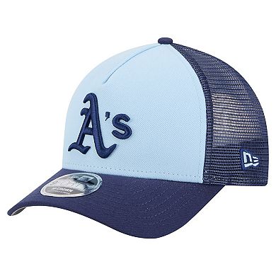 Men's New Era Light Blue/Navy Athletics 2-Tone Color Pack 9FORTY M-Crown A-Frame Adjustable Hat