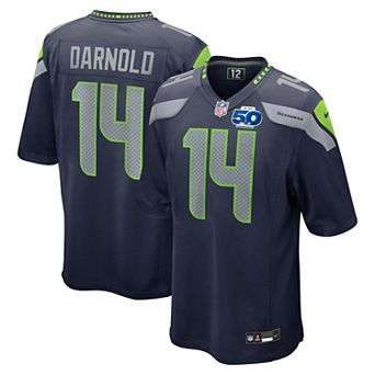 Men's Nike Sam Darnold College Navy Seattle Seahawks Team 50th Season Game Jersey