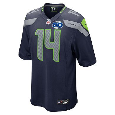 Men's Nike Sam Darnold College Navy Seattle Seahawks Team 50th Season Game Jersey