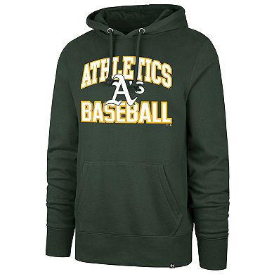 Men's '47 Green Athletics Velocity Headline Pullover Hoodie