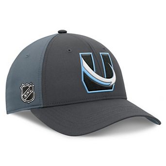 Men's Fanatics Gray/Charcoal Utah Mammoth Alternate Logo Adjustable Hat