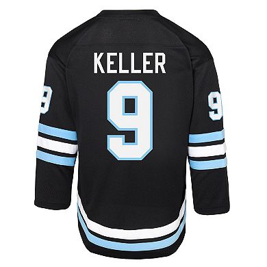 Youth Clayton Keller Black Utah Mammoth Alternate Replica Player Jersey