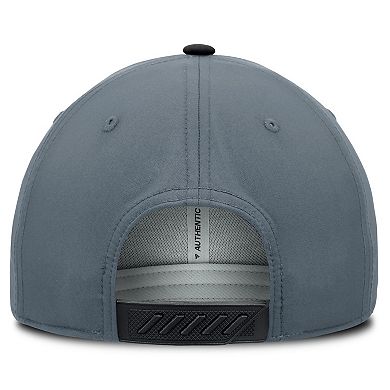 Men's Fanatics Black/Charcoal Utah Mammoth Alternate Logo Adjustable Hat