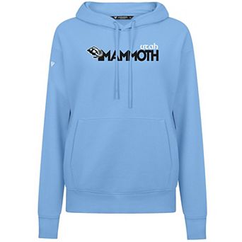 Women's Levelwear Light Blue Utah Mammoth Adorn Wedge Pullover Hoodie