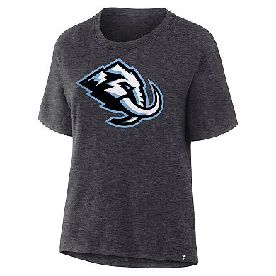 Women's Fanatics Heather Charcoal Utah Mammoth Primary Logo Legacy T-Shirt