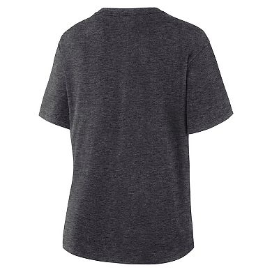 Women's Fanatics Heather Charcoal Utah Mammoth Primary Logo Legacy T-Shirt