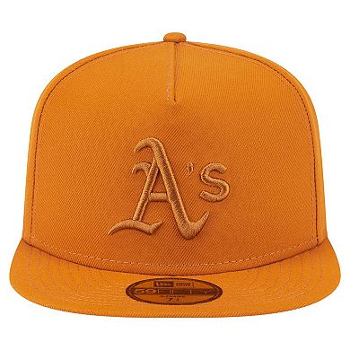 Men's New Era Orange Athletics Color Pack A-Frame 59FIFTY Fitted Hat