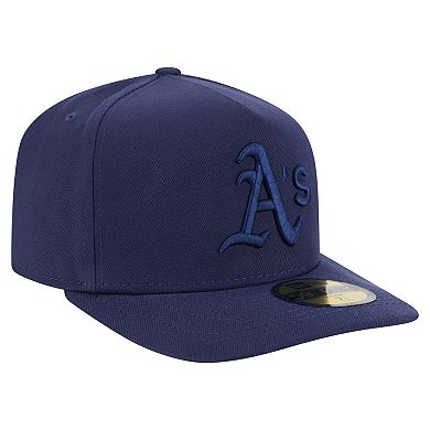 Men's New Era Navy Athletics Color Pack A-Frame 59FIFTY Fitted Hat