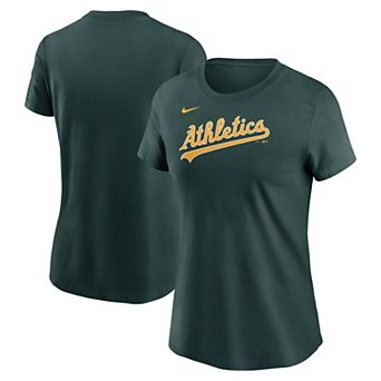 Women's Nike Green Athletics Fuse Wordmark T-Shirt