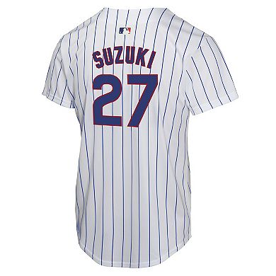 Youth Nike Seiya Suzuki White Chicago Cubs Home Game Jersey