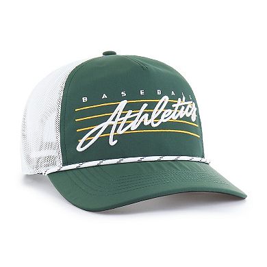 Men's '47 Dark Green Athletics Brrr Downburst Mesh Hitch Adjustable Hat