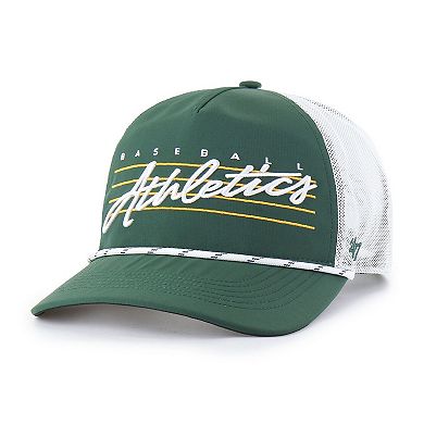 Men's '47 Dark Green Athletics Brrr Downburst Mesh Hitch Adjustable Hat