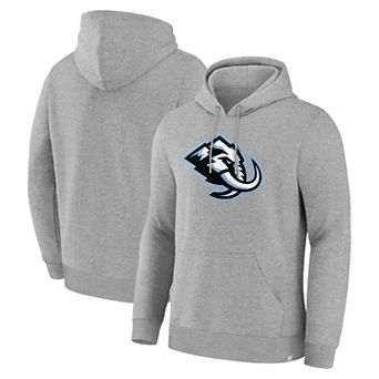 Men's Fanatics Heather Gray Utah Mammoth Primary Logo Legacy Fleece Pullover Hoodie
