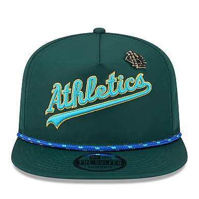 Men's New Era Green Athletics 2025 Big League Chew Golfer Snapback Hat