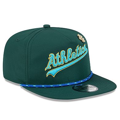 Men's New Era Green Athletics 2025 Big League Chew Golfer Snapback Hat