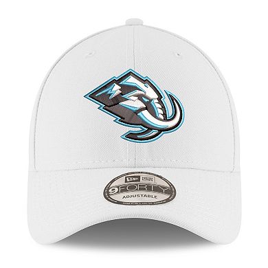 Men's New Era White Utah Mammoth 9FORTY Adjustable Hat